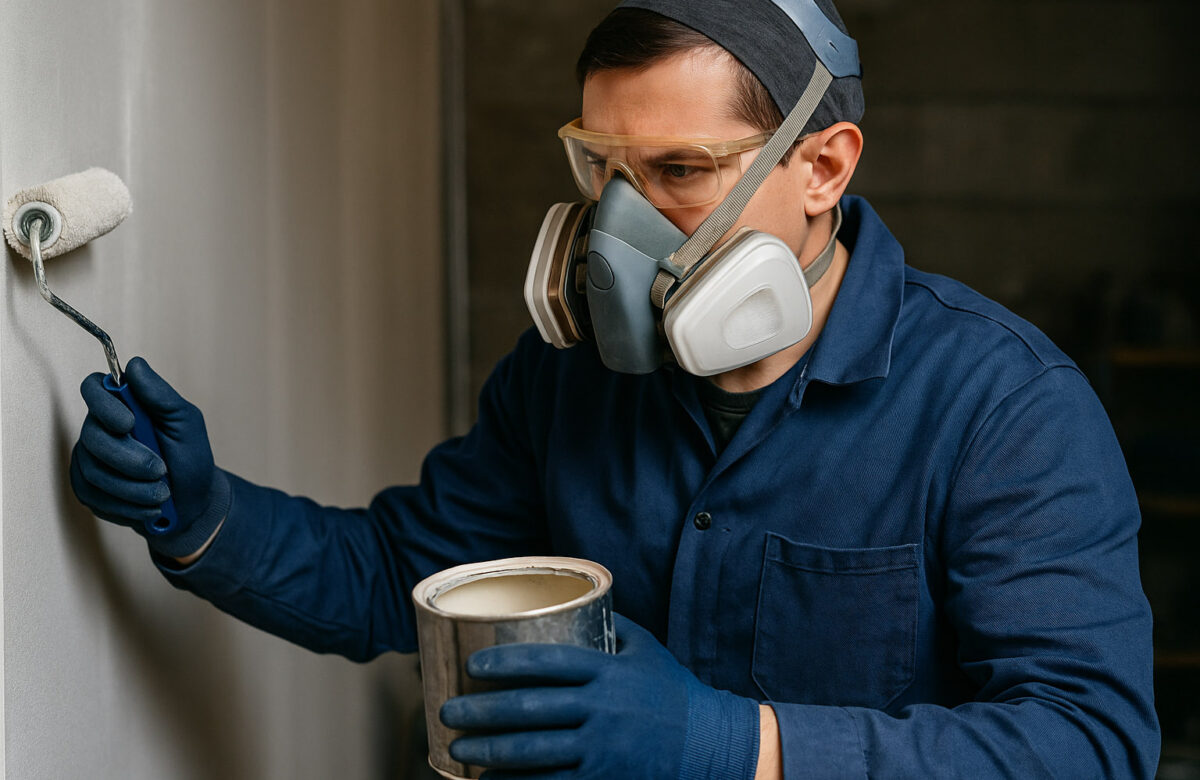 Kako zaščititi dihala pri delu z lepili in barvami